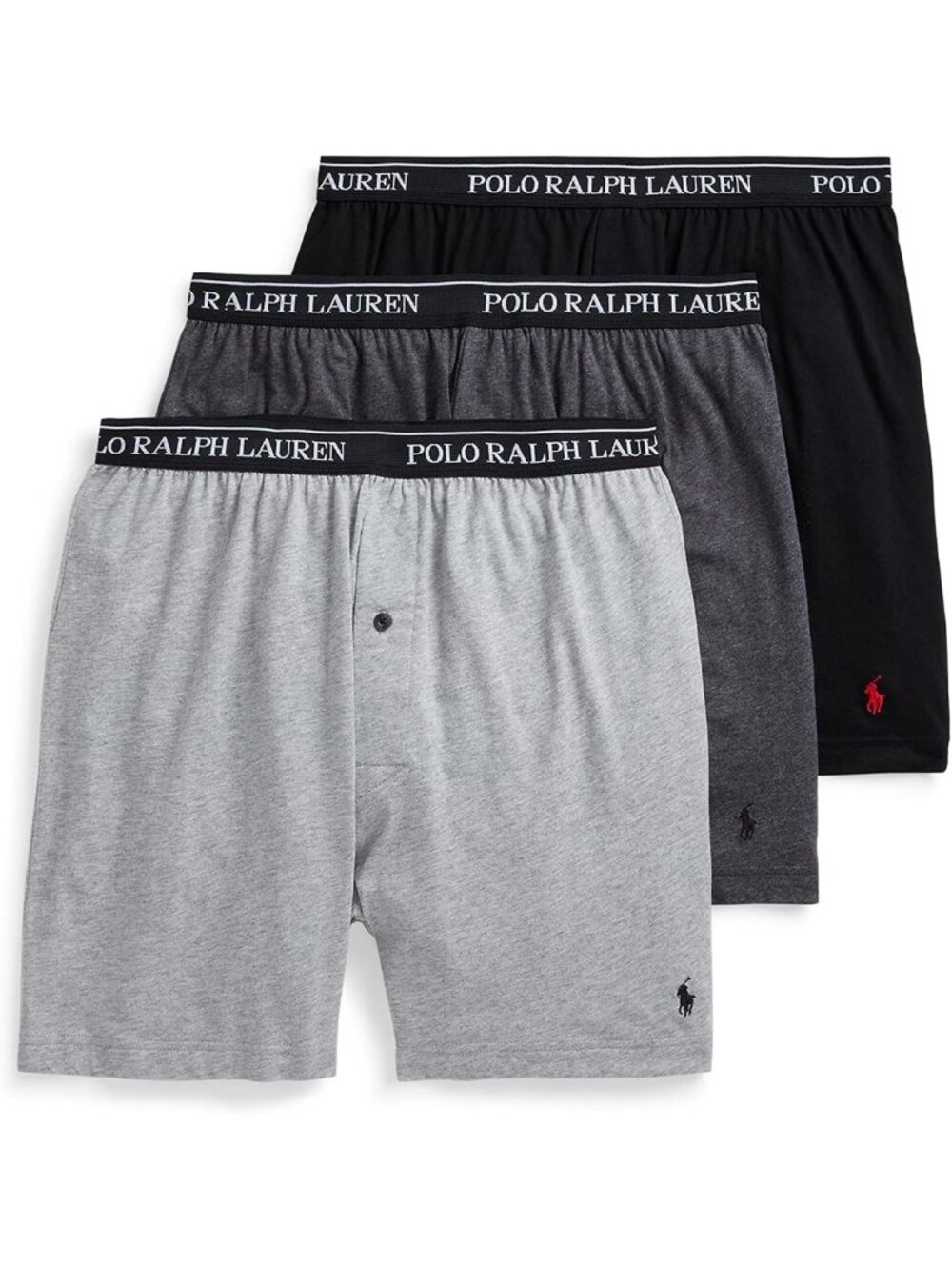 Classic Fit Cotton Knit Boxer Briefs, 3-Pack, Moisture-Wicking, Soft